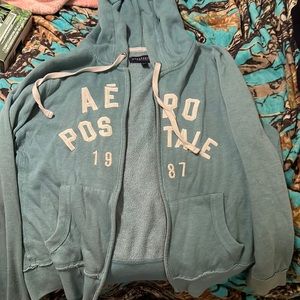 A turquoise color jacket